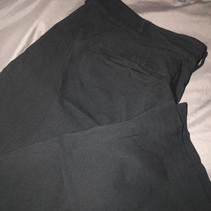Lane Bryant black slacks in short.